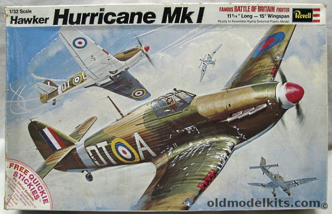 Revell 1/32 Hawker Hurricane Mk I - Or PR Mk 1, H217 plastic model kit